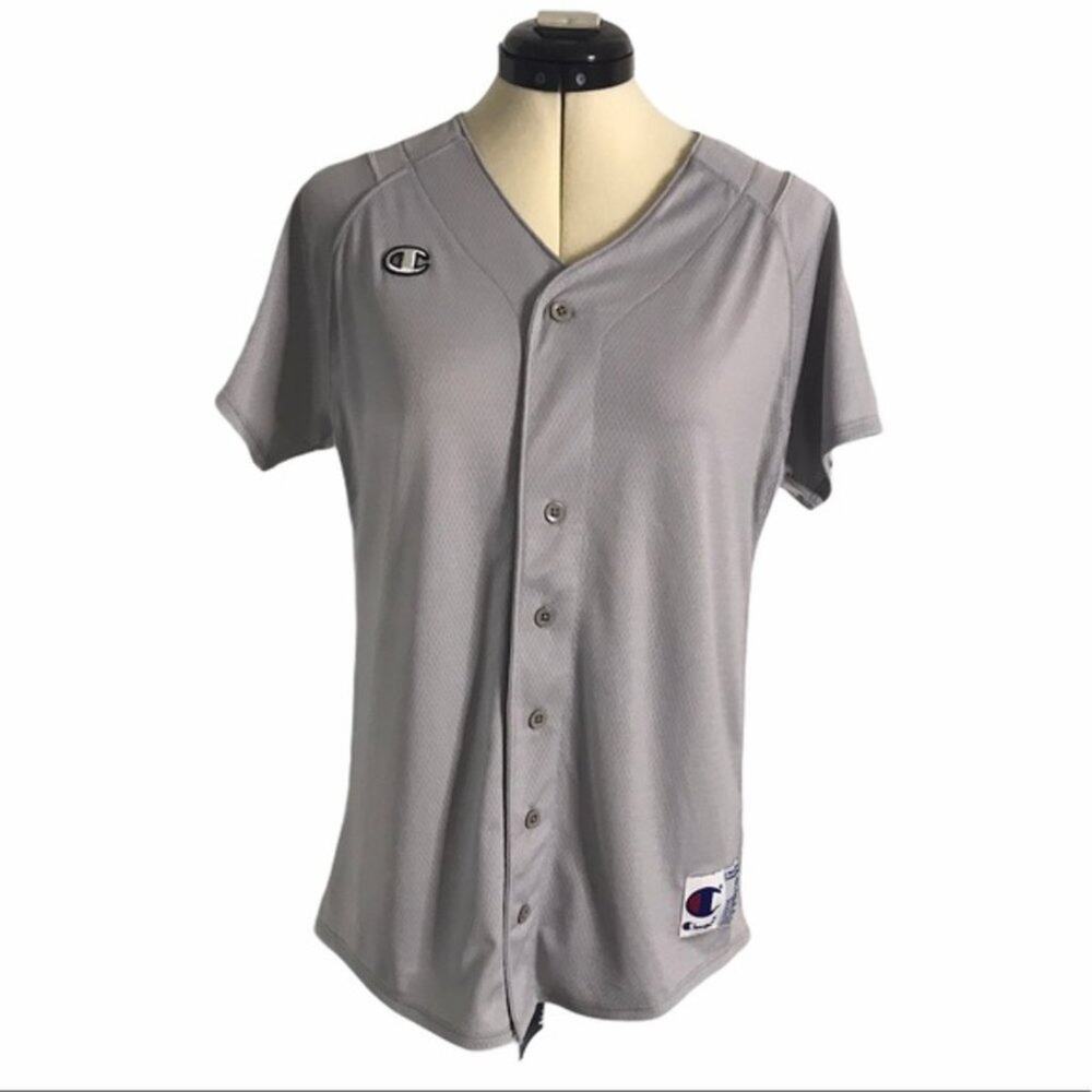 Champion Softball Jersey Mesh Grey XS - Picture 1 of 8